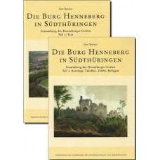 Die Burg Henneberg in Südthüringen. 